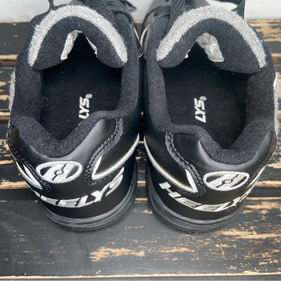 Heelys Wheeled Shoes Youth 5 Propel Skate Kids Sneakers Black White Gray Caps - Picture 14 of 16
